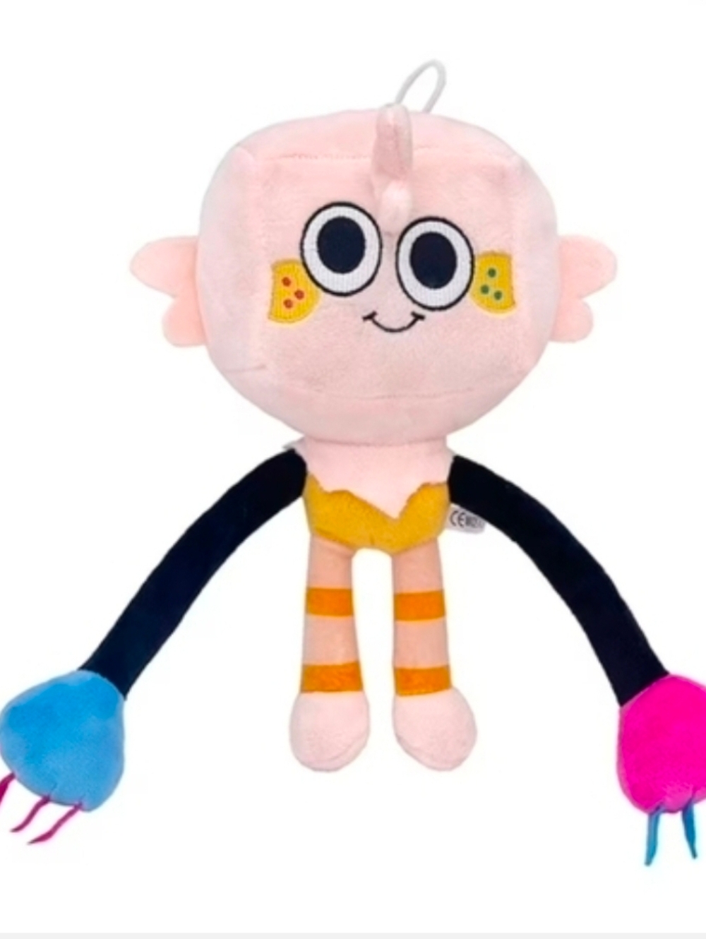 Dandy's World Plush Character Toy - Peach, Black & Pink Kids Plush